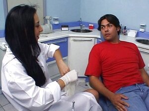 Sexy Latina dentist fucks her patient